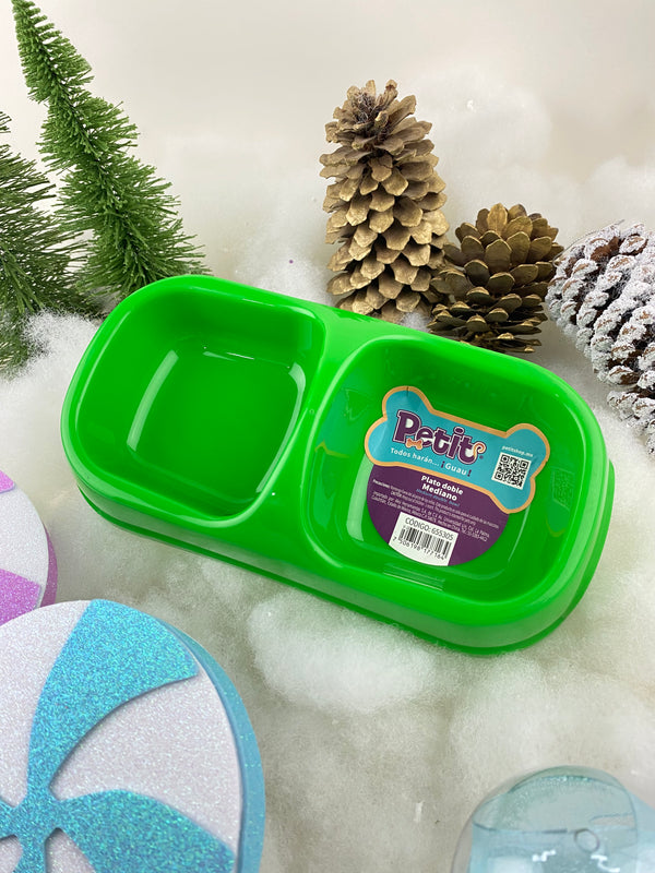 Plato Doble de Plástico