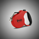 Correa retráctil roja Petit - Con profundidad
